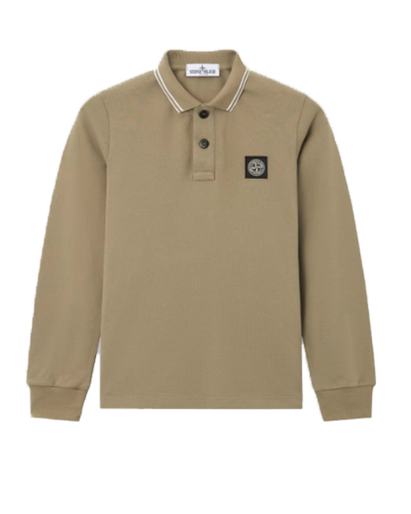 
  
    Stone
  
    Island
  
    Junior
  
 Boys Green Long Sleeve Polo