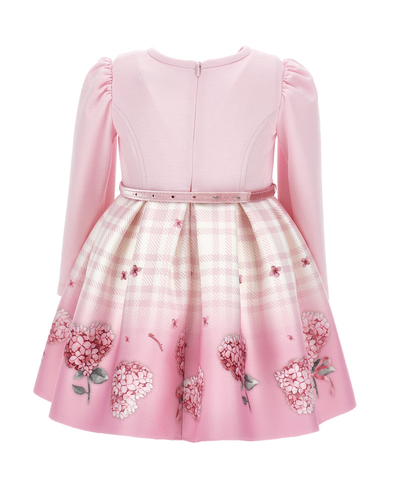 Baby Girls Pink Floral Neoprene Dress