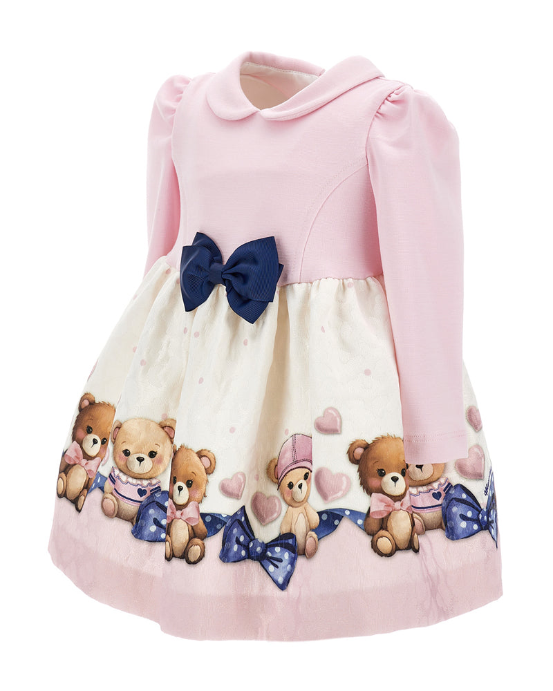 Baby Girls Pink Bear Dress