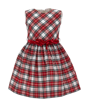 
  
    Monnalisa
  
 Baby Girls Red Plaid Dress