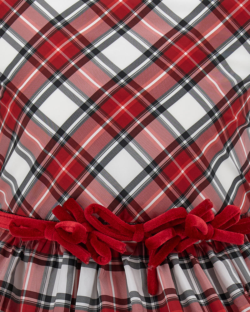 Monnalisa Baby Girls Red Plaid Dress