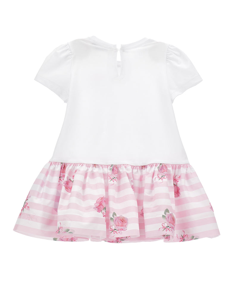 Baby Girls Pink/White Floral Dress