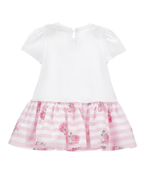 
  
    Monnalisa
  
 Baby Girls Pink/White Floral Dress