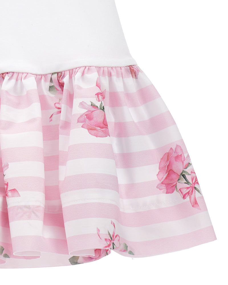 Baby Girls Pink/White Floral Dress