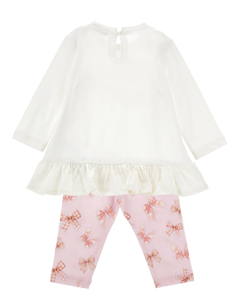 Baby Girls Bow Top &amp; Legging Set