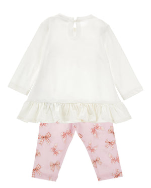 
  
    Monnalisa
  
 Baby Girls Bow Top & Legging Set