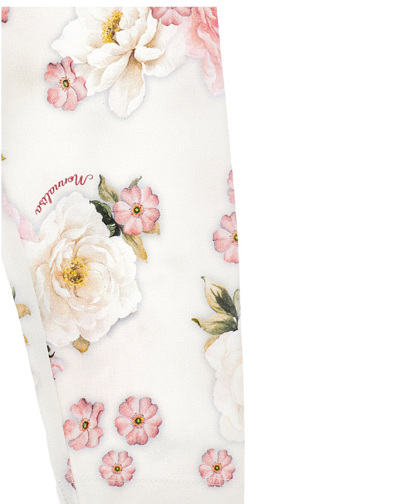 
  
    Monnalisa
  
 Baby Girls White Floral Legging set