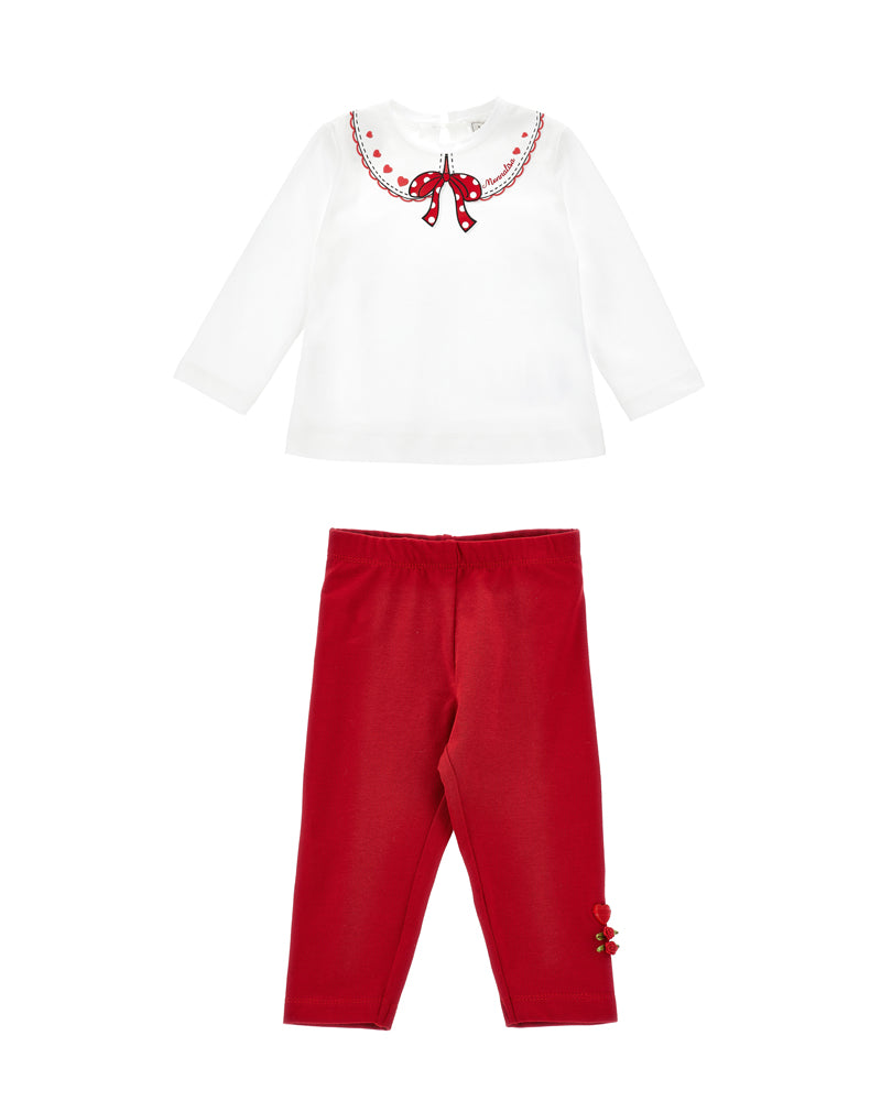 Baby Girls Bow Top &amp; Legging Set