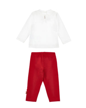 
  
    Monnalisa
  
 Baby Girls Bow Top & Legging Set