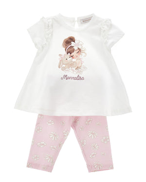 
  
    Monnalisa
  
 Baby Girls Daisies T & Legging Set