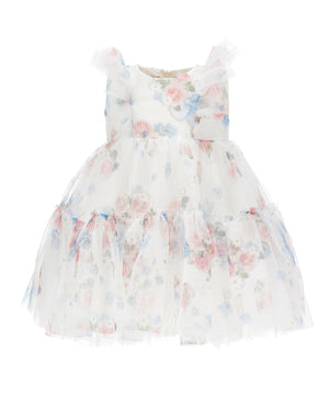 
  
    Monnalisa
  
 Baby Girls White Tulle Floral Dress