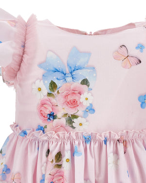
  
    Monnalisa
  
 Baby Girls Pink Floral Dress