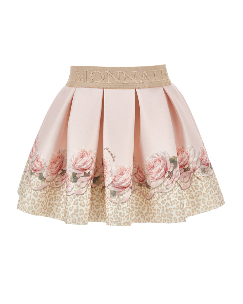 
  
    Monnalisa
  
 Girls Pink/Leopard Neoprene Skirt