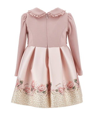 
  
    Monnalisa
  
 Baby Girls Pink/Leopard Rose Neoprene Dress
