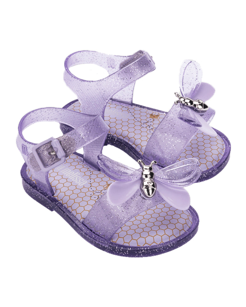 Girls Purple Mar Bugs Sandals
