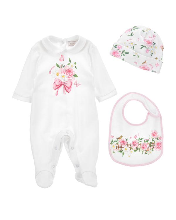 Monnalisa Baby Girls Set In Light Pink 1 main image 1