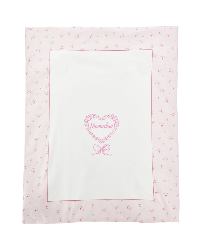 Baby Girls White/Pink Blanket