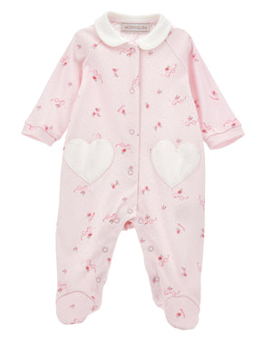 
  
    Monnalisa
  
 Baby Girls Pink Onesie