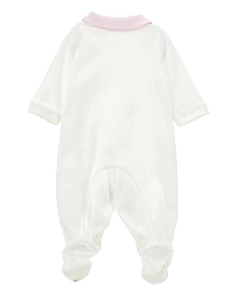 Baby Girls White Bear Onesie