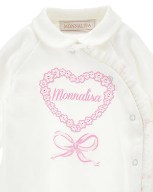 
  
    Monnalisa
  
 Baby Girls White Two Peice Gift Set