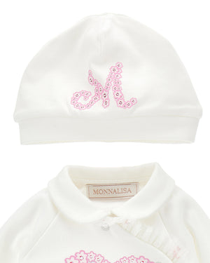 
  
    Monnalisa
  
 Baby Girls White Two Peice Gift Set