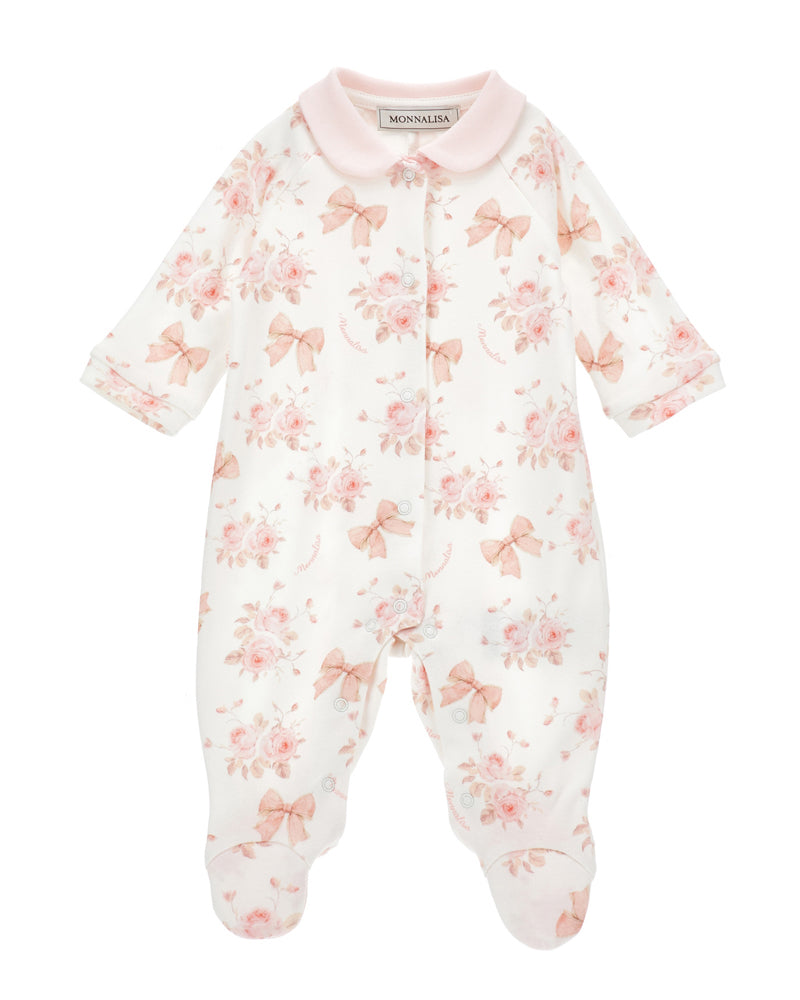 
  
    Monnalisa
  
 Baby Girls White Floral/Bow Onesie