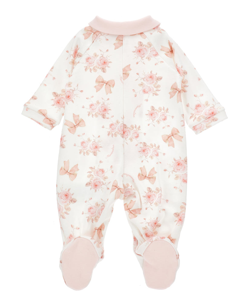 
  
    Monnalisa
  
 Baby Girls White Floral/Bow Onesie