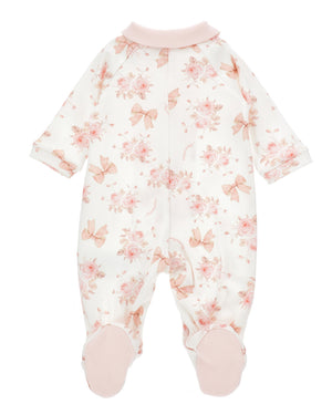 
  
    Monnalisa
  
 Baby Girls White Floral/Bow Onesie