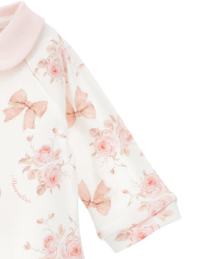 
  
    Monnalisa
  
 Baby Girls White Floral/Bow Onesie