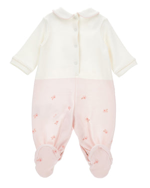 
  
    Monnalisa
  
 Baby Girls White/Pink Puppy Onesie
