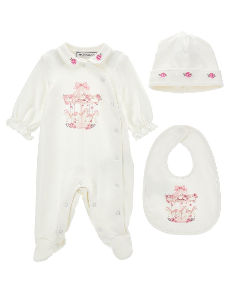 
  
    Monnalisa
  
 Baby Girls White Carousel Gift Set
