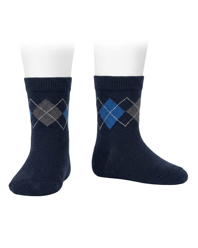 
  
    Cóndor
  
 Boys Navy Argyle Socks