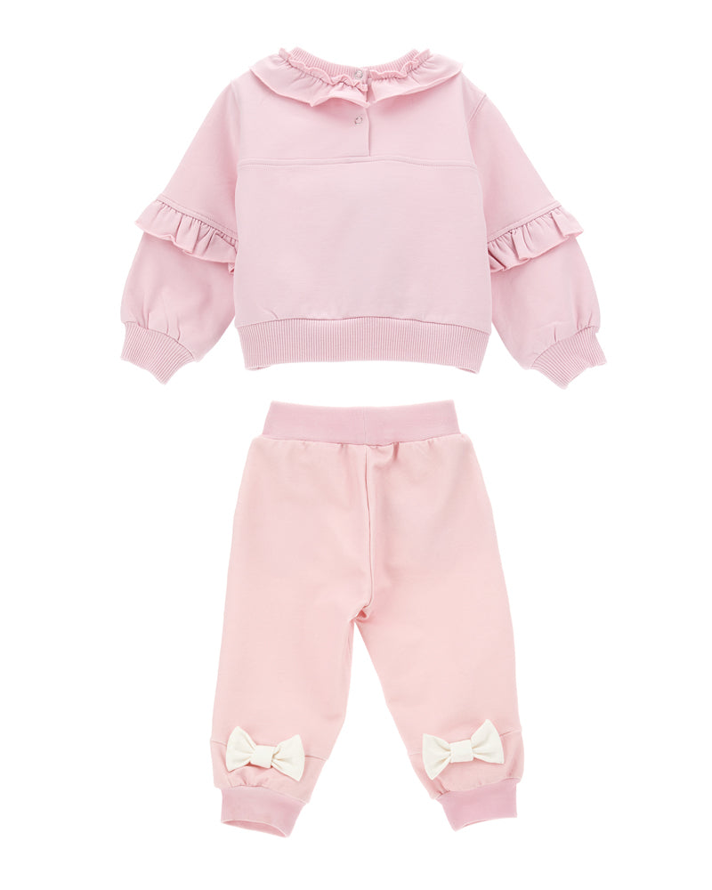 Girls Pink Top & Legging Set