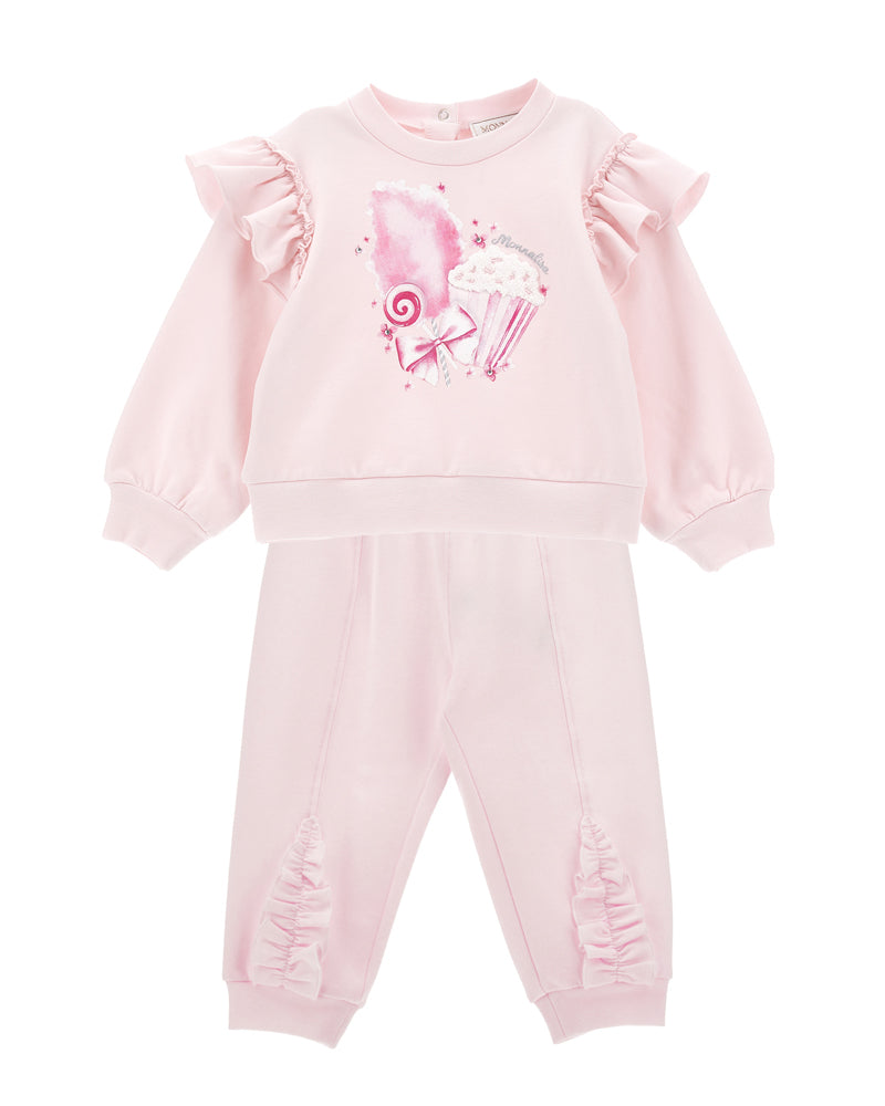 Baby Girls Pink Tracksuit