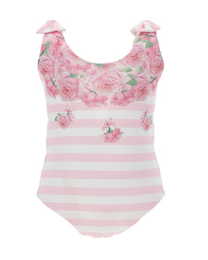 
  
    Monnalisa
  
 Baby Girls Pink Floral Swimsuit