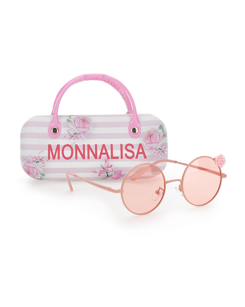 Baby Girls Pink Floral Sunglasses