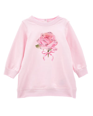 
  
    Monnalisa
  
 Baby Girls Pink Floral Sweater Dress