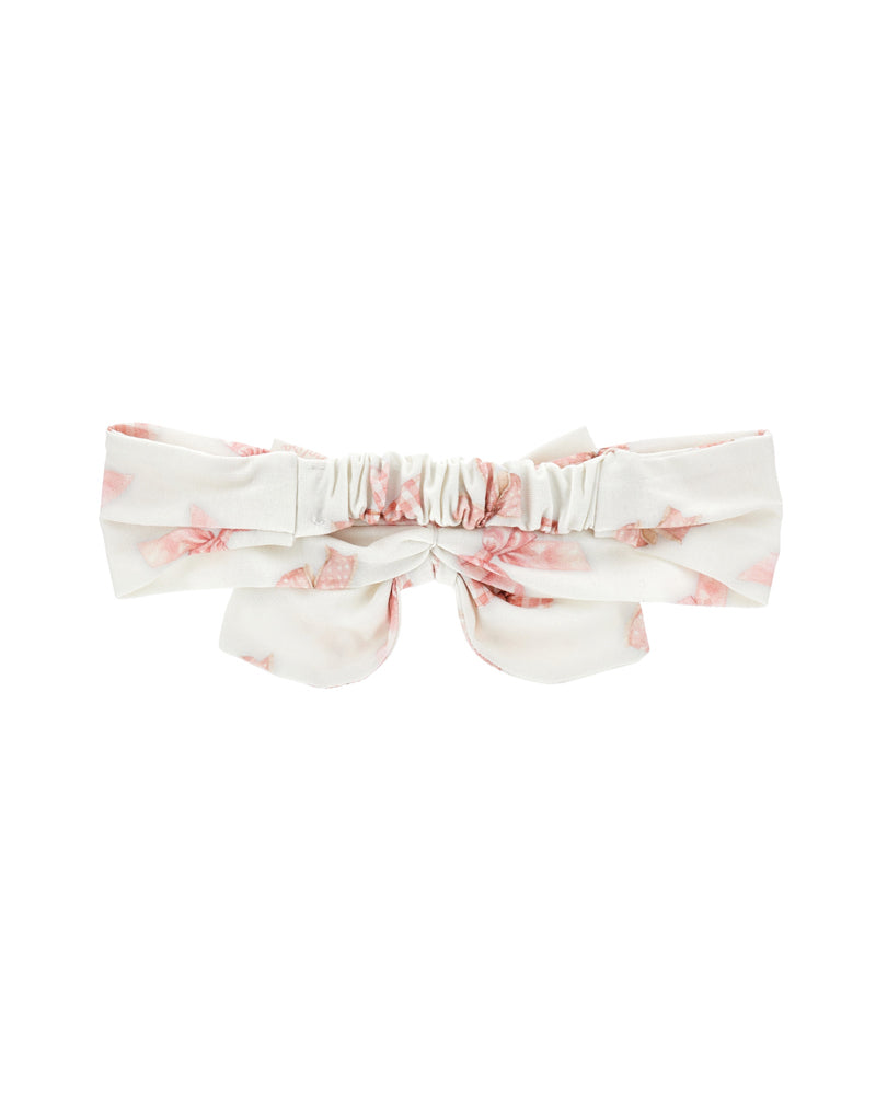 Baby Girls White/Pink Floral Headband