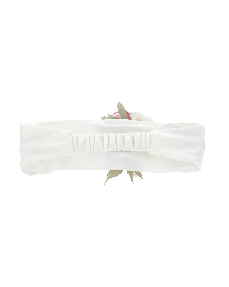 Baby Girls White Floral Headband