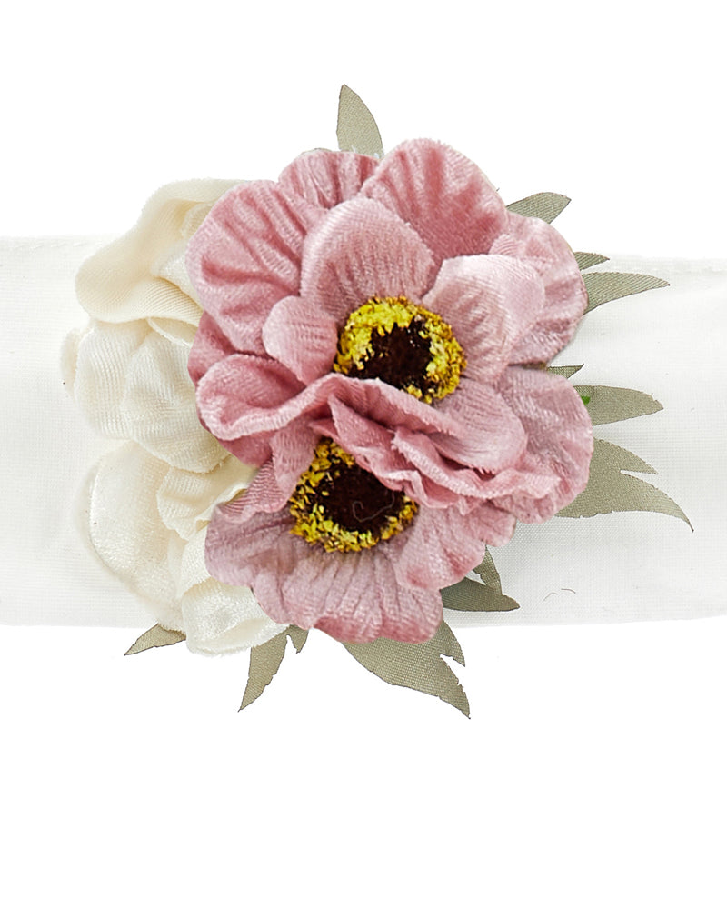 Baby Girls White Floral Headband