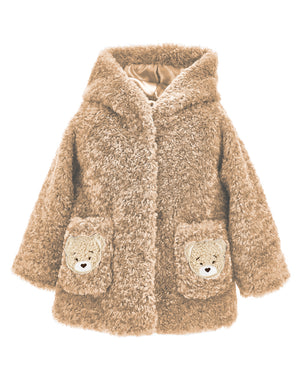 
  
    Monnalisa
  
 Baby Girls Beige Teddy Coat