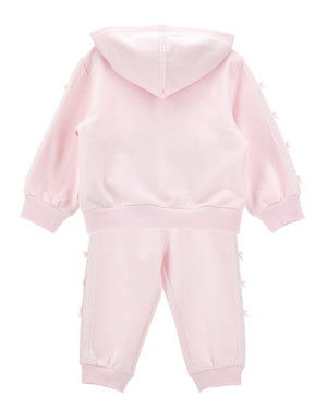 
  
    Monnalisa
  
 Baby Girls Pink 3 Piece Tracksuit Set
