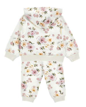 
  
    Monnalisa
  
 Baby Girls White Floral Tracksuit
