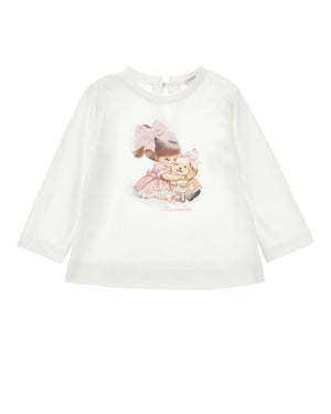 
  
    Monnalisa
  
 Baby Girls White Graphic Top