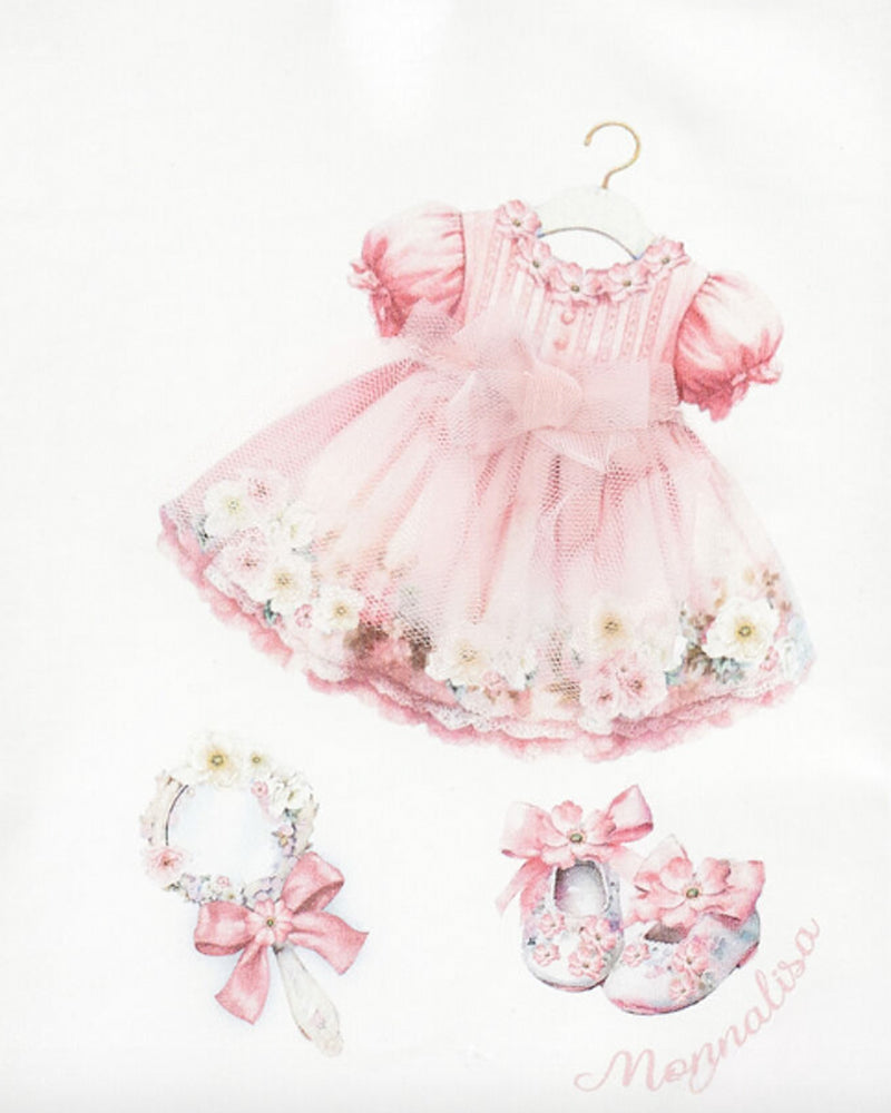 
  
    Monnalisa
  
 Baby Girls White Dress Print Top