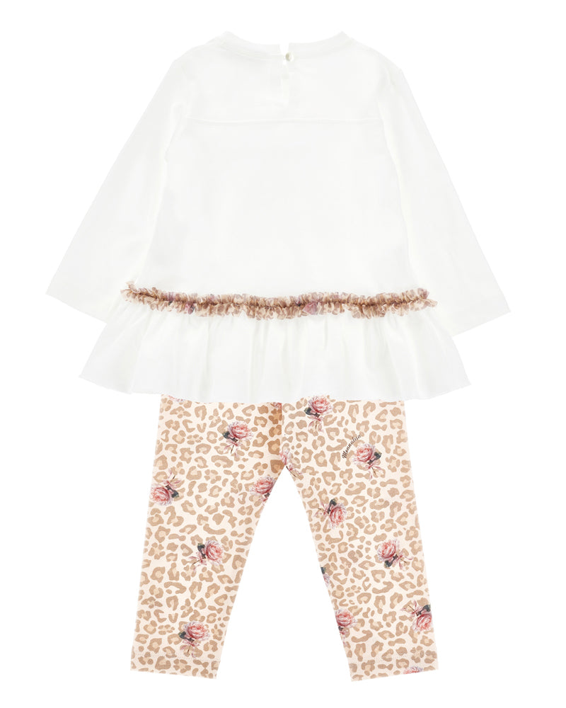 
  
    Monnalisa
  
 Baby Girls Ivory/Leopard Top & Legging Set