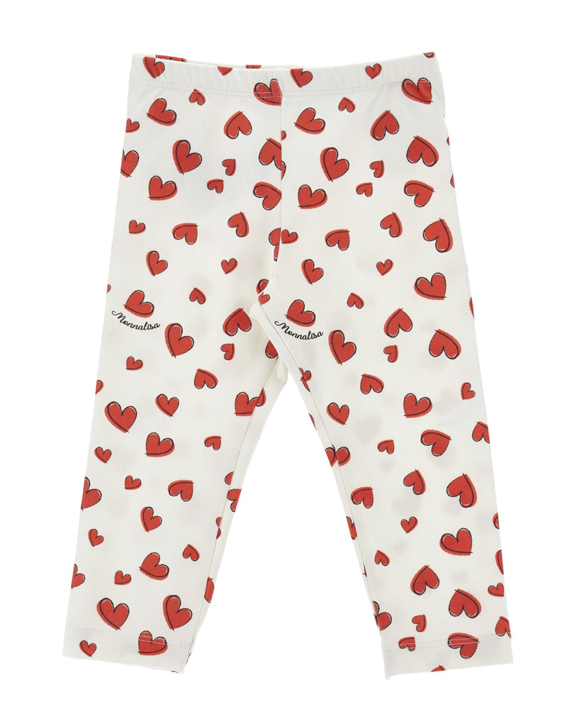
  
    Monnalisa
  
 Baby Girls White Heart Dalmation Legging Set