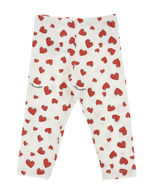 
  
    Monnalisa
  
 Baby Girls White Heart Dalmation Legging Set