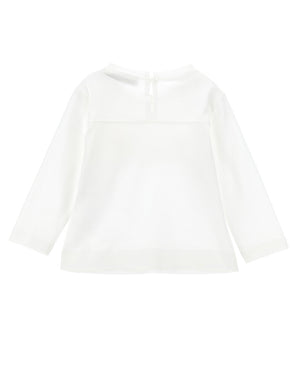 
  
    Monnalisa
  
 Baby Girls Ivory Bow Top