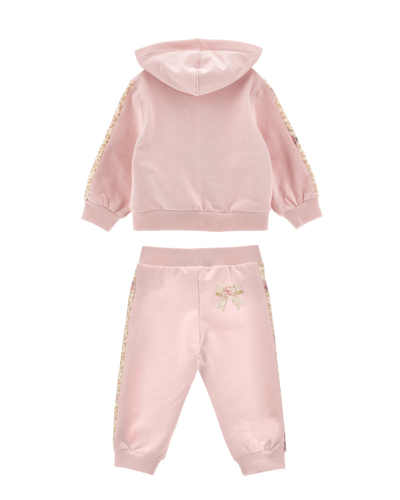 
  
    Monnalisa
  
 Baby Girls Pink Leopard Tracksuit Set